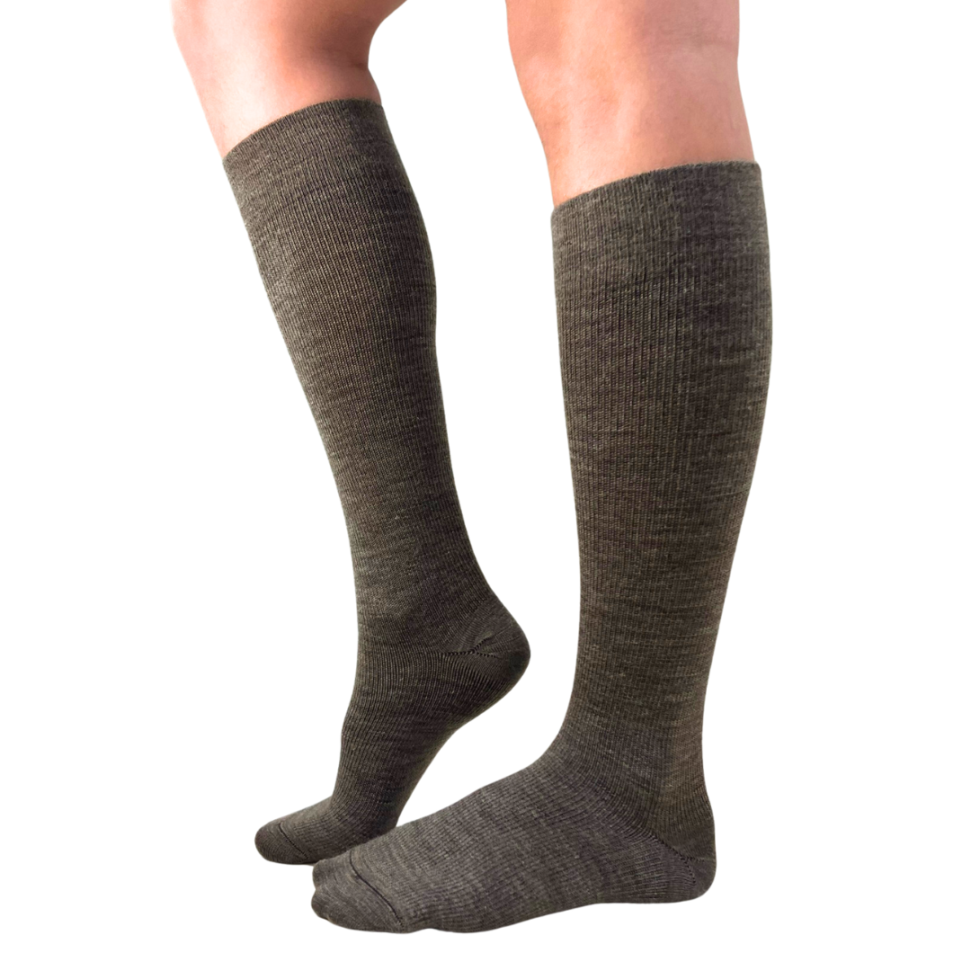 YoU Compression® MOCHA Alpaca WOOL • 15-20 mmHg Knee High