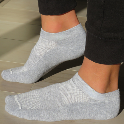 YoU Compression® Grey Sport • 20-30 mmHg Ankle Socks