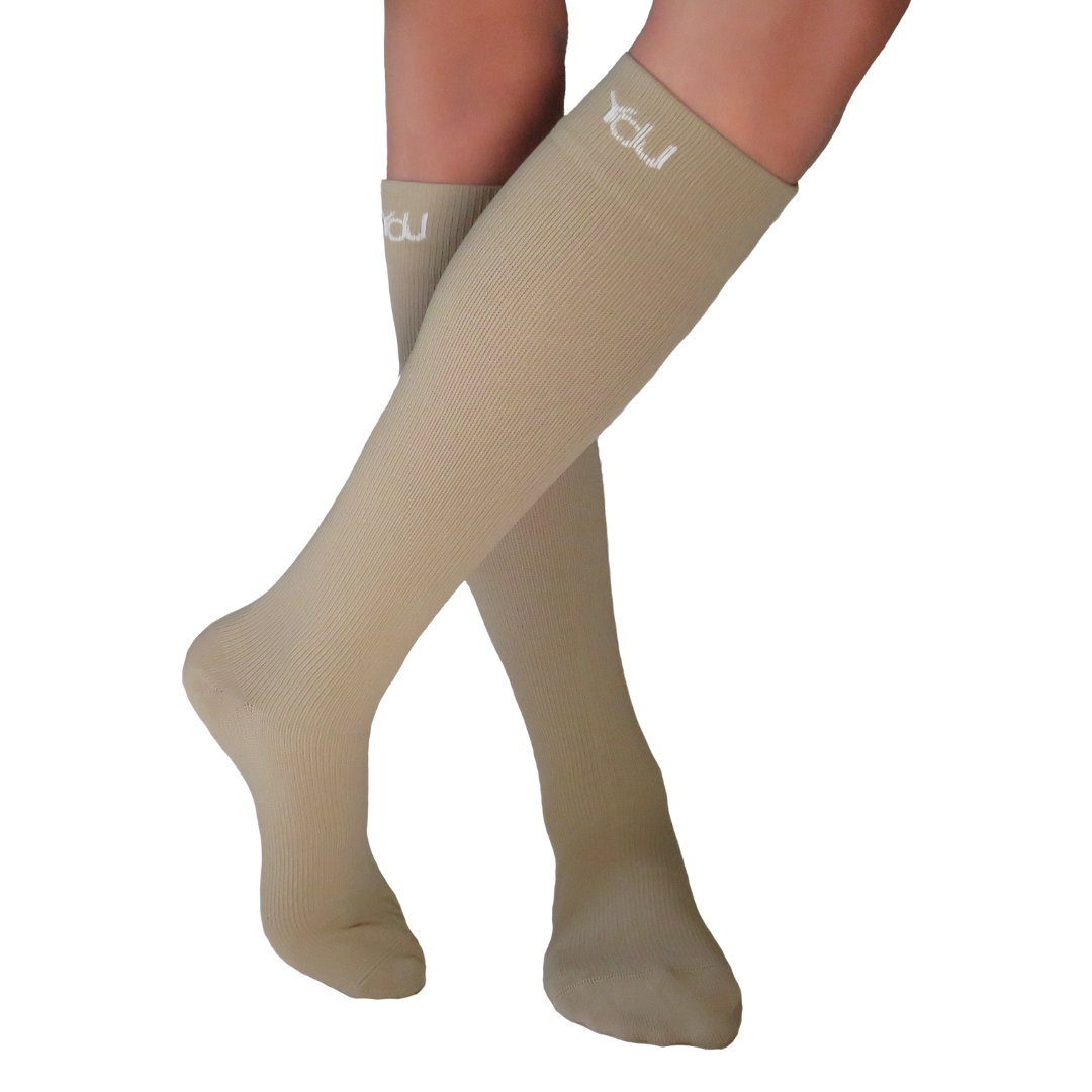 YoU® Coffee Knee High 30-40 mmHg